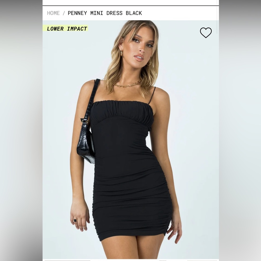NWT Princess Polly Black Penney Dress